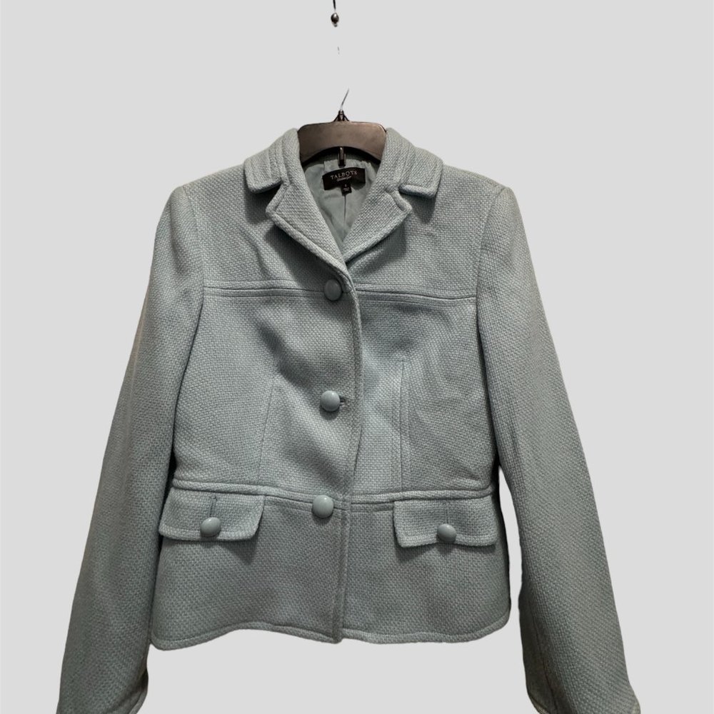 Talbots size 6 baby blue blazer jacket